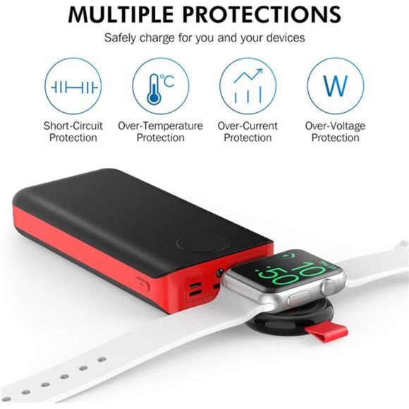 Watch Charger for Apple Watch Series 7, 2Pack Portable Magnetic iWatch Charger - Picture 4 of 7